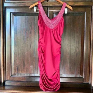 ICU Y2K Style Formal Dress / Size M / Red